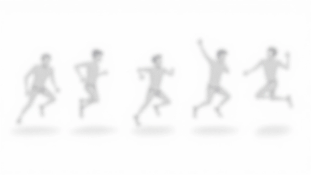 Animation spacing study showing progression of movement with varying distances between frames